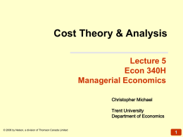 Lecture 5 - Trent University