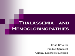Thalassemias
