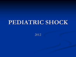 PEDIATRIC SHOCK