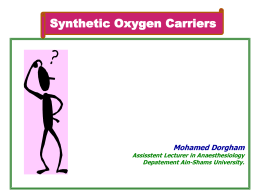 Synthetic oxygen carriers