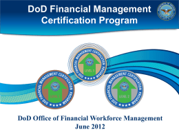 W-R-1445-1545 DoD FM Workforce Certification