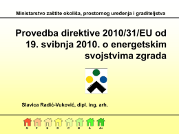 Provedba direktive 2010/31/EU od 19. svibnja