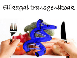 Elikagai transgenikoak