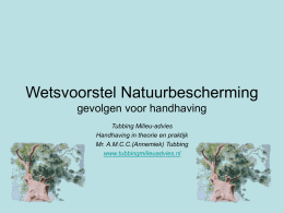 Presentatie Wet Natuurbescherming netwerkdag 2014