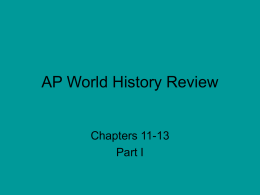 AP World History Review