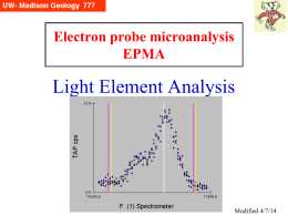 Electron probe microanalysis EPMA