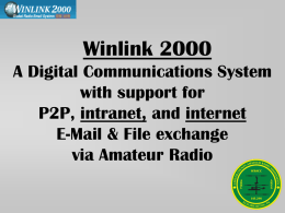 Winlink 2000 Basic info