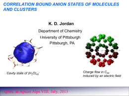 correlation bound anion states of molecules