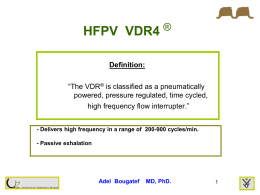 HFPV VDR4 Pediatric Setting
