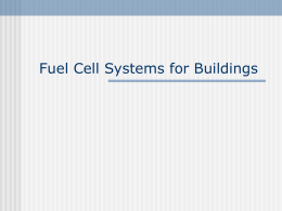 Fuel Cell Cogeneration in Buildings