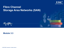 Fibre Channel Storage Area Networks