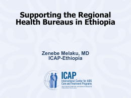 Zenebe Melaku, ICAP Ethiopia - I-TECH