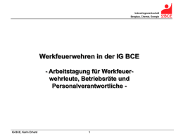 Pr&auml;sentation Karin Ehrhard - IG BCE
