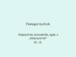 Finnugor nyelvek