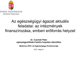 Dr. Cserháti Péter prezentációja