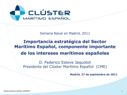 importancia estratégica del sector marítimo español