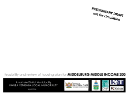 Middelburg Middle Income 200 Feasibility Report