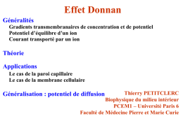 Effet Donnan 10 - Faculté de médecine Pierre et Marie Curie