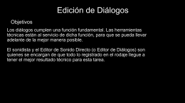 Edición de Diálogos