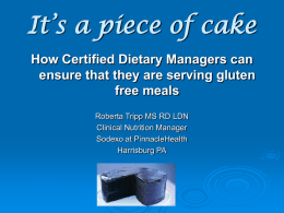 How Certified Dietary Managers can ensure that they are serving