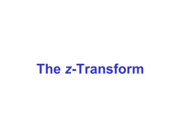 The z-Transform