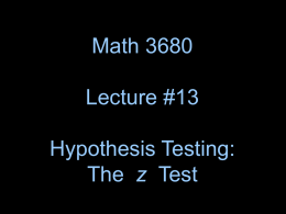 3680 Lecture 13