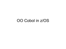 OO Cobol in z/OS - Columbus State University