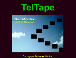 TelTape for z/OS Presentation