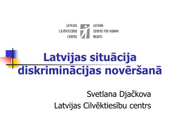 Diskriminācijas novēršana Latvijā