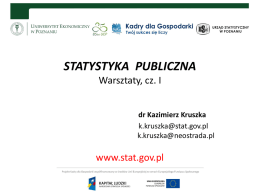 Organizacja statystyki publicznej w Polsce (1)