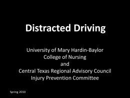 Distracted Driving - Tsa