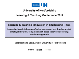 Learning & Teaching Innovation in Challenging Times