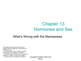 Chapter 13 Hormones and Sex