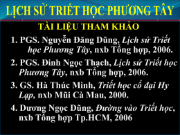 BAI SOAN TRIET HOC PHUONG TAY
