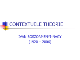 CONTEXTUELE THEORIE