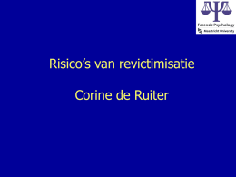 Powerpointpresentatie prof. dr. Corine de Ruiter