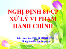 NGHỊ ĐỊNH 81/CP - UBND tỉnh Quảng Ngãi