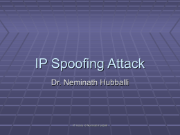 Spoofing Attacks