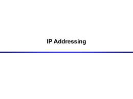 Classful IP Addresses