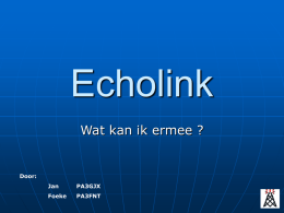 Wat is Echolink