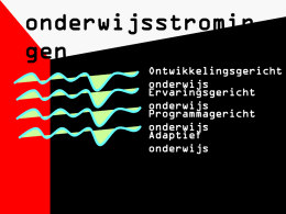 Onderwijsstromingen