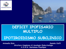 Deficit Ipofisario Multiplo Ipotiroidismo Subclinico