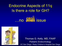 Endocrine Aspects of 11q