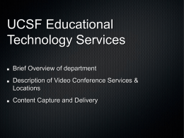 UCSF Educational Technology Services