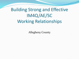 Working relationships PPT 2011