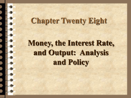 The Demand for Money, Case & Fair chapter slides