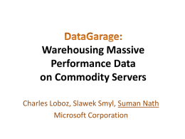DataGarage - Microsoft Research