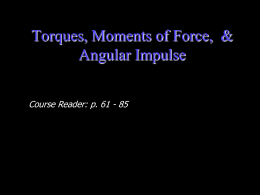 Torques & Moments of Force