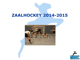 Presentatie zaalhockey 10 nov 2014