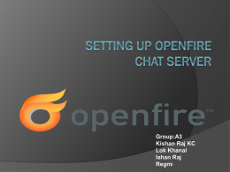 Setting up openfire chat server